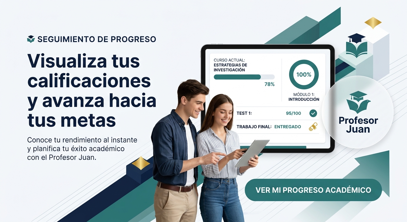 Visualiza tus calificaciones y avanza hacia tus metas